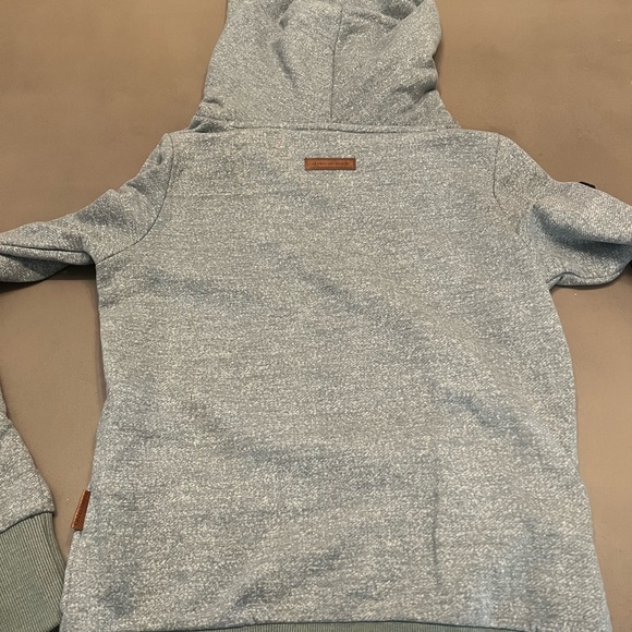 Naketano Blue Hoodie with Brown Patch - Picture 6 of 9